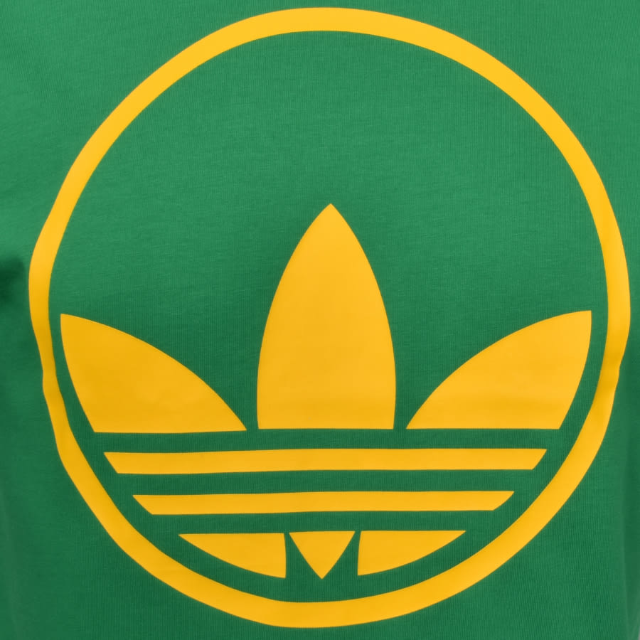 Alternative Image for Productadidas Originals Circle Trefoil T Shirt Green3